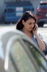 MILA KUNIS Out for Lunch in Studio City 04/11/2017