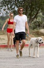 MILEY CYRUS and Liam Hemsworth Out Hiking in Los Angeles 04/08/2017