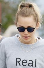 MILEY CYRUS Out Hikking in Studio City 04/13/2017
