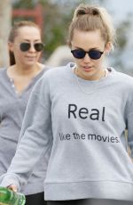 MILEY CYRUS Out Hikking in Studio City 04/13/2017