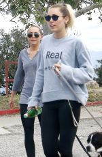 MILEY CYRUS Out Hikking in Studio City 04/13/2017