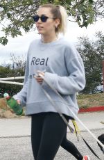 MILEY CYRUS Out Hikking in Studio City 04/13/2017