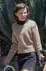 MILLIE BOOBY BROWN on the Set of Black Dhalia House in Los Angeles 04/20/2017