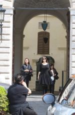 MONICA BELLUCCI Leaves Valentino