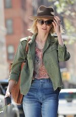 NAOMI WATTS in Jeans Out in New York 04/18/2017