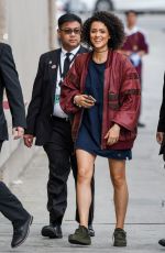 NATHALIE EMMANUEL Arrives at Jimmy Kimmel Live! in Los Angeles 04/06/2017