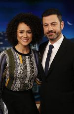 NATHALIE EMMANUEL at Jimmy Kimmel Live 04/06/2017