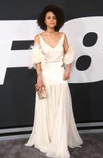 NATHALIE EMMANUEL at The Fate of the Furious Premiere in New York 04/08/2017