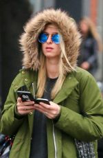 NICKY HILTON Hails a Cab Out in New York 04/04/2017