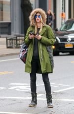 NICKY HILTON Hails a Cab Out in New York 04/04/2017
