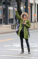 NICKY HILTON Hails a Cab Out in New York 04/04/2017