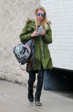 NICKY HILTON Hails a Cab Out in New York 04/04/2017