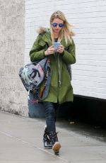 NICKY HILTON Hails a Cab Out in New York 04/04/2017