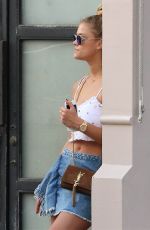 NINA AGDAL Out and About in New York 04/20/2017
