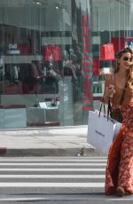 NINA SENICAR Leaves Revolve LA Social Club in Los Angeles 04/07/2017