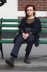 OLIVIA COOKE on the Set of Life Itself in New York 04/05/2017