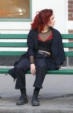 OLIVIA COOKE on the Set of Life Itself in New York 04/05/2017