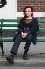 OLIVIA COOKE on the Set of Life Itself in New York 04/05/2017