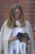 OLIVIA PALERMO in Ripped Jeans Out in New York 04/16/2017