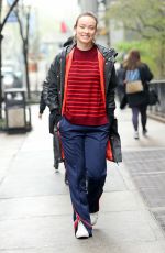 OLIVIA WILDE Out and About in New York 04/20/2017