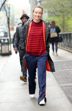 OLIVIA WILDE Out and About in New York 04/20/2017