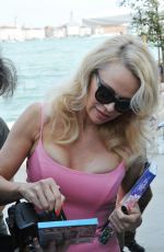 PAMELA ANDERSON and David LaChapelle Out in Venice 04/11/2017