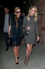 PARIS and NICKY HILTON at Tao Beauty & Essex in Hollywood 04/07/2017