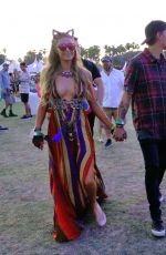 PARIS HILTON and Chris Zylka at 2017 Coachella Music Festival in Indio 04/14/2017