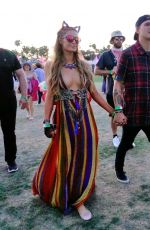 PARIS HILTON and Chris Zylka at 2017 Coachella Music Festival in Indio 04/14/2017