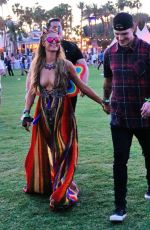 PARIS HILTON and Chris Zylka at 2017 Coachella Music Festival in Indio 04/14/2017