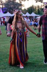 PARIS HILTON and Chris Zylka at 2017 Coachella Music Festival in Indio 04/14/2017