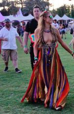 PARIS HILTON and Chris Zylka at 2017 Coachella Music Festival in Indio 04/14/2017