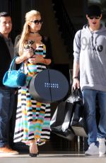 PARIS HILTON and Chris Zylka Shopping at Barney