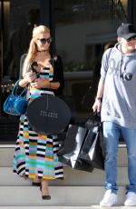 PARIS HILTON and Chris Zylka Shopping at Barney