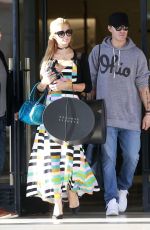 PARIS HILTON and Chris Zylka Shopping at Barney