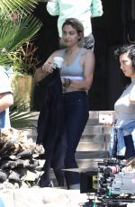 PARIS JACKSON and MILLIE BOBBY BROWN on the Set of Black Dhalia House in Los Angeles 04/20/2017