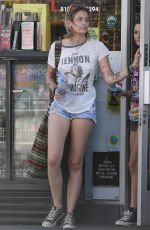 PARIS JACKSON in Denim Shorts Out in Studio City 04/22/2017