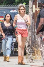 PARIS JACKSON on the Set of Untitled Nash Edgerton Project in Los Angeles 04/24/2017