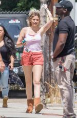 PARIS JACKSON on the Set of Untitled Nash Edgerton Project in Los Angeles 04/24/2017