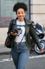PEARL MACKIE Arrives at BBC Radio 2 Studios in London 04/13/2017