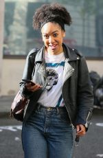 PEARL MACKIE Arrives at BBC Radio 2 Studios in London 04/13/2017