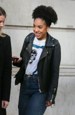 PEARL MACKIE Arrives at BBC Radio 2 Studios in London 04/13/2017