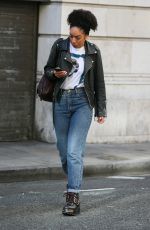 PEARL MACKIE Arrives at BBC Radio 2 Studios in London 04/13/2017