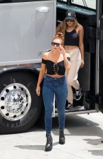 PERRIE EDWARDS and JESY NELSON outside of Sow Arena in Miami 04/14/2017