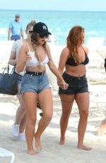 PERRIE EDWARDS, JESY NELSON and LEIGH-ANNE PINNOCK at a Beach in Miami 04/13/2017