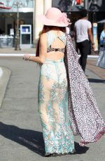 PHOEBE PRICE Out with Her Dog at The Grove in Hollywood 04/12/2017