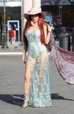 PHOEBE PRICE Out with Her Dog at The Grove in Hollywood 04/12/2017