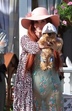 PHOEBE PRICE Out with Her Dog at The Grove in Hollywood 04/12/2017