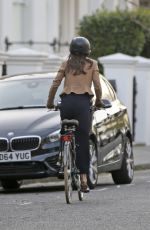 PIPPA MIDLETON Out Riding Her Bike in London 04/11/2017