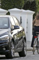 PIPPA MIDLETON Out Riding Her Bike in London 04/11/2017